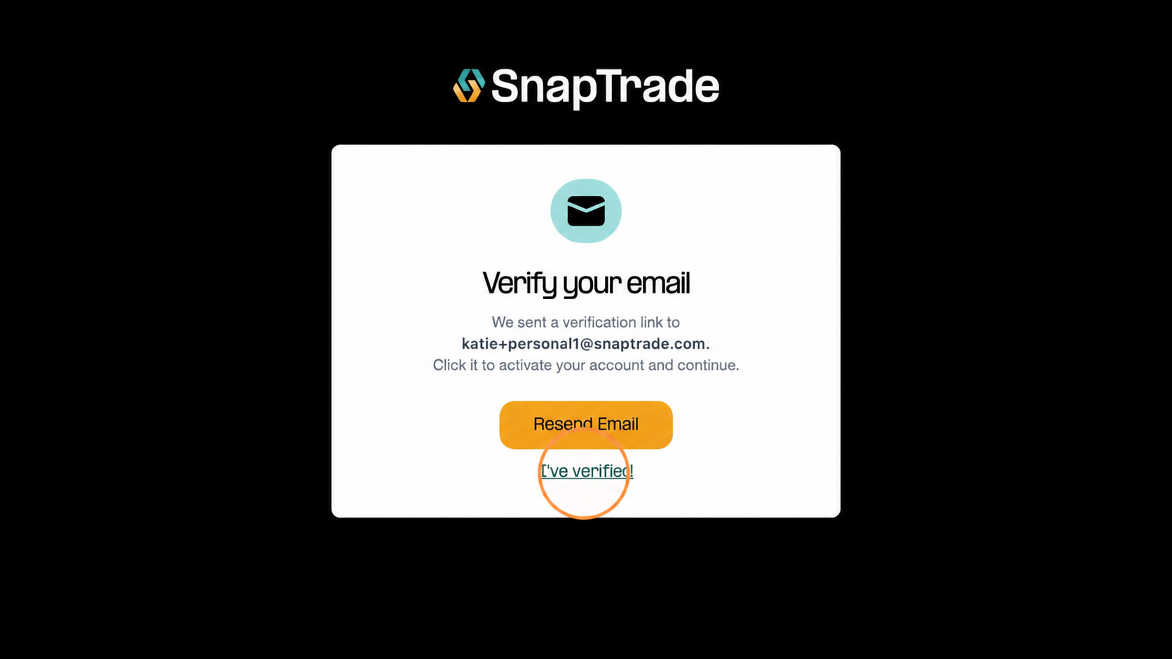 Verify your email