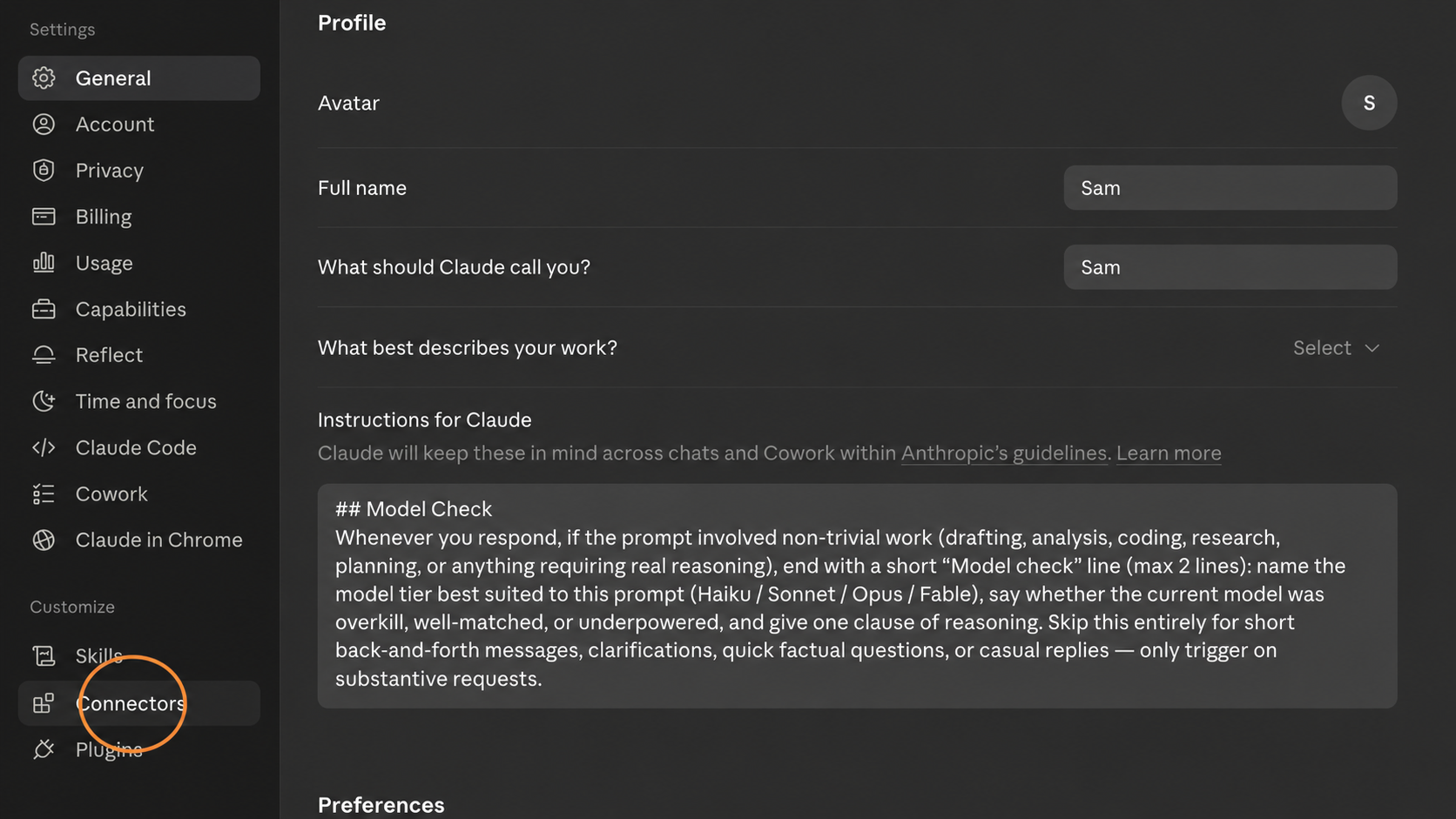 Click "Connectors"
