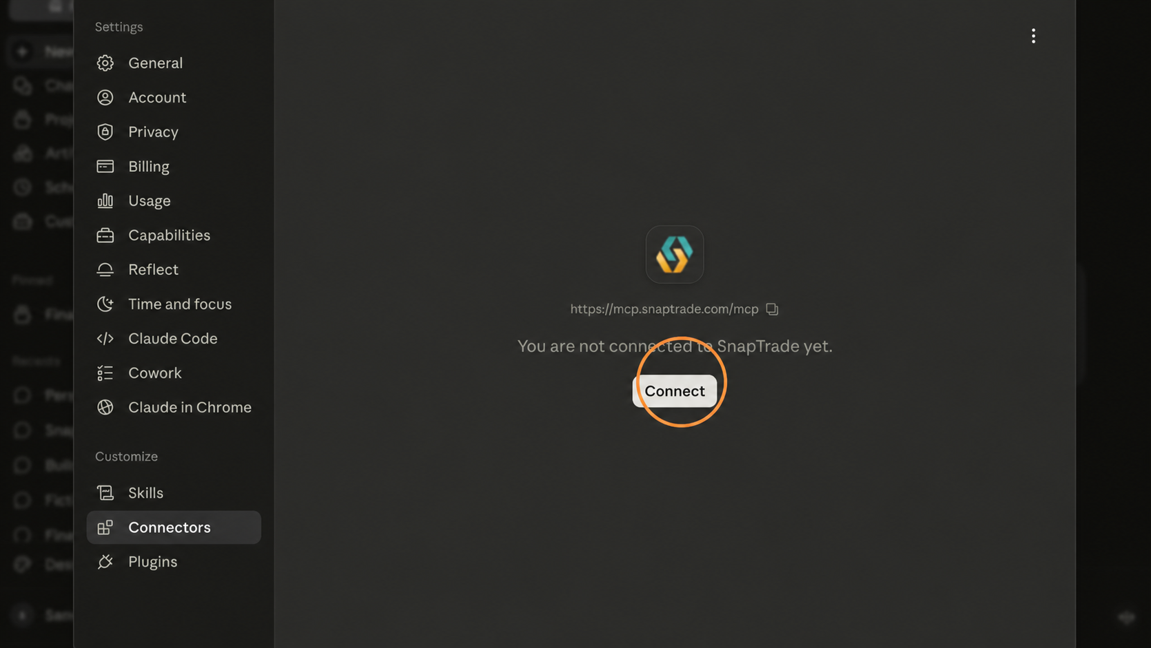 Click "Connect"